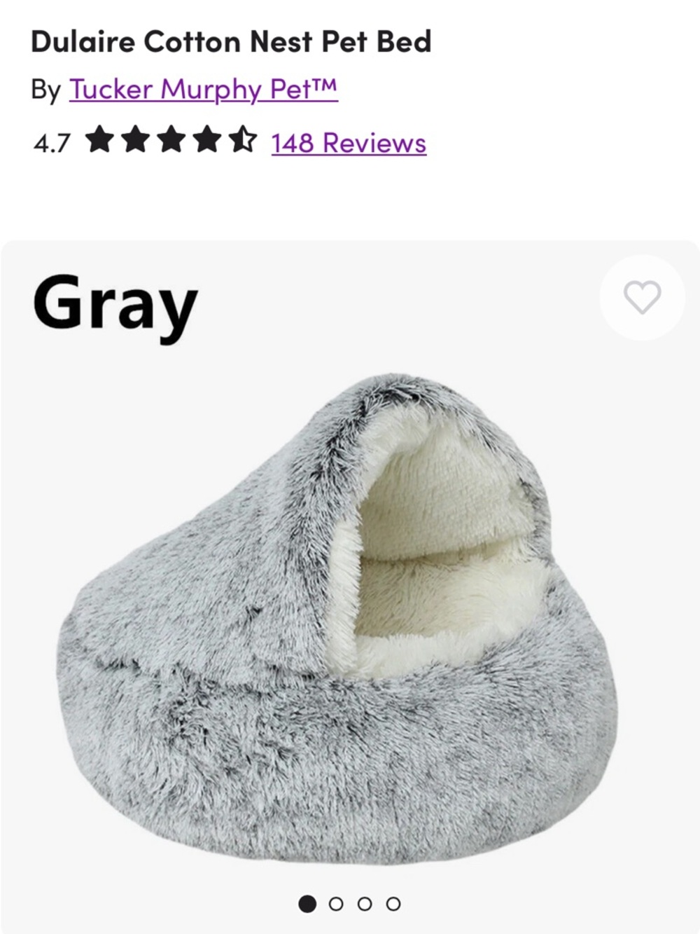 Dulaire Cotton Nest Pet Bed